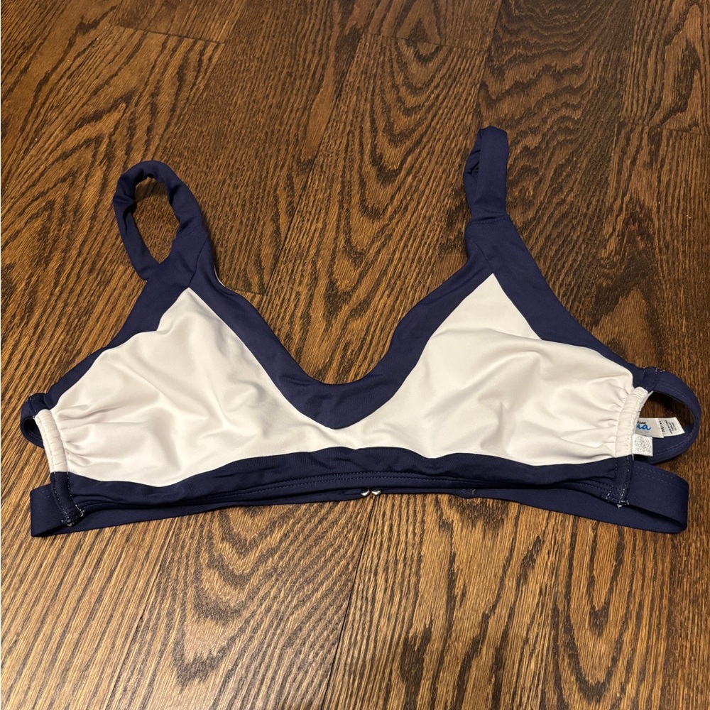 La Vie En Rose - Bralette bikini top - navy/white - medium